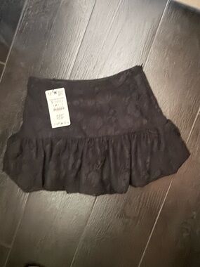 Zara black mini skirt